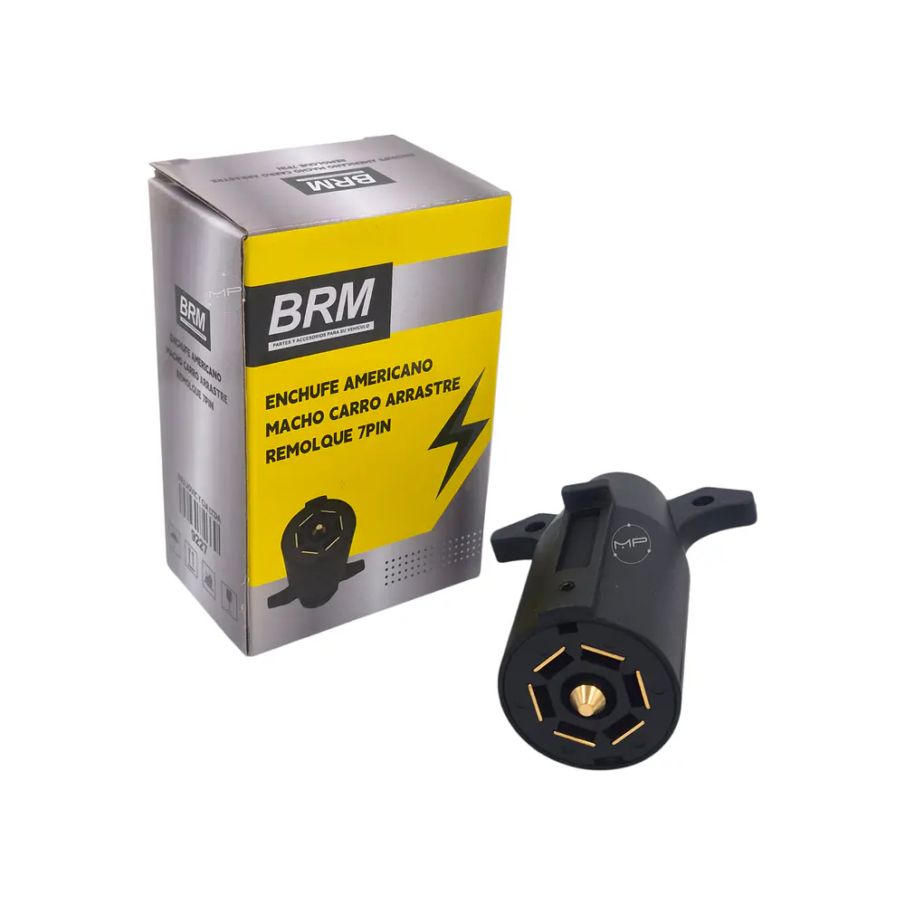 Enchufe Americano Macho para Carro de Arrastre Remolque 7 pin