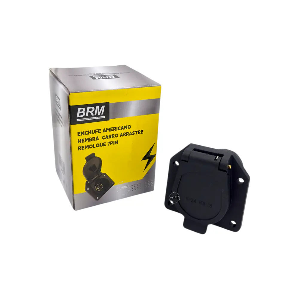Enchufe Americano Hembra para Carro de Arrastre Remolque 7 pin
