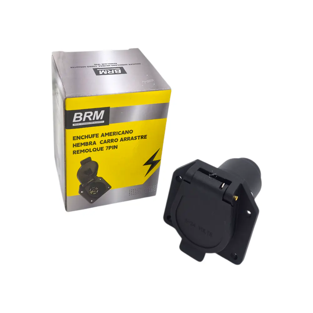 Enchufe Americano Hembra para Carro de Arrastre Remolque 7 pin