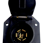 Enchufe Americano Hembra para Carro de Arrastre Remolque 7 pin