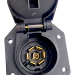 Enchufe Americano Hembra para Carro de Arrastre Remolque 7 pin