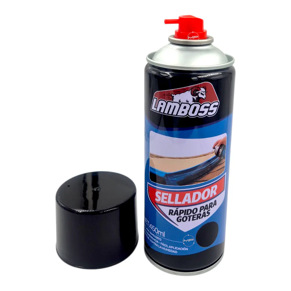 Sellador Flexible Impermeable Techos Tuberías 450 Ml Negro 