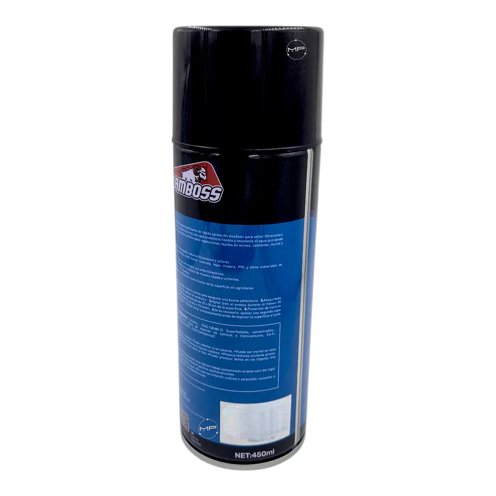 Sellador Flexible Impermeable Techos Tuberías 450 Ml Negro 