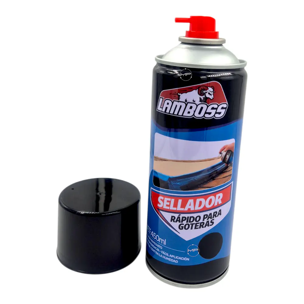 Sellador Flexible Impermeable Techos Tuberías 450 Ml Negro 