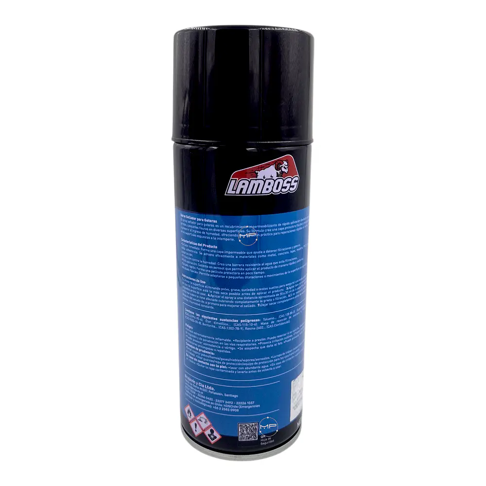 Sellador Flexible Impermeable Techos Tuberías 450 Ml Negro 