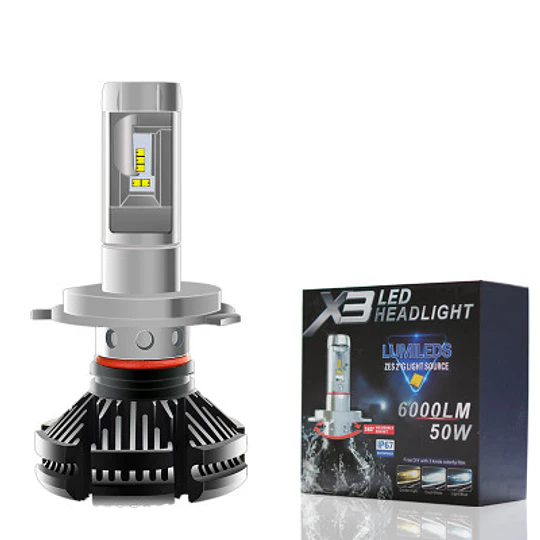 LED DE AUTO CON LAMINAS 3 COLORES H11 (20558)