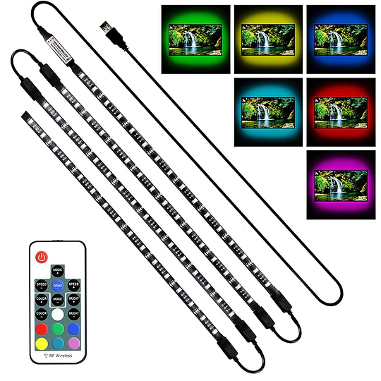 Tira De Luz Led Rgb + Control Cod 21707 /3CM