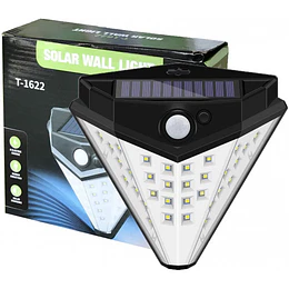 Foco Solar 40 Led Con Sensor Aplique Exterior (22025)