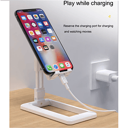 Soporte Telefono Y Tablet Aluminio Plegable Portatil