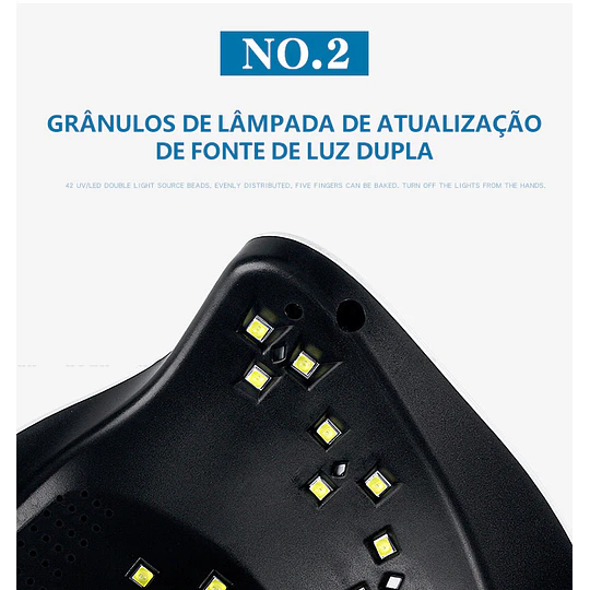Secador Led Uv Para Secado Uñas Acrílicas Profesional 80w