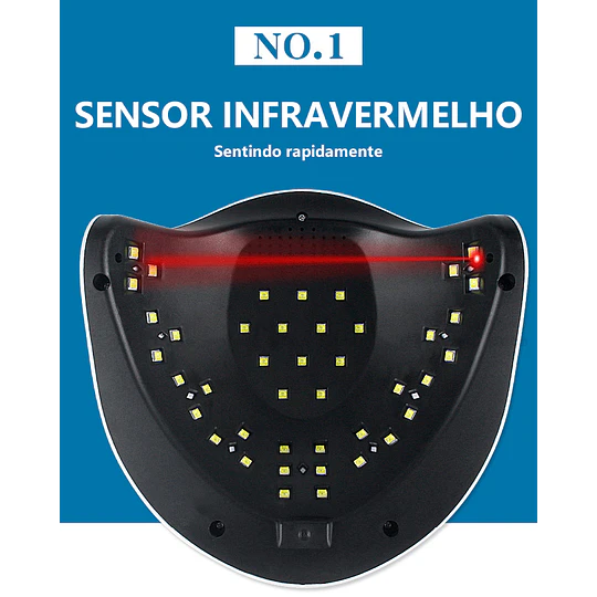 Secador Led Uv Para Secado Uñas Acrílicas Profesional 80w