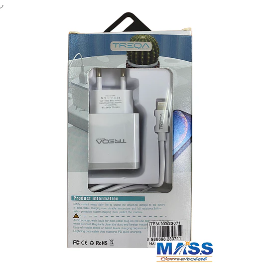CARGADOR IPHONE TREQA (23071)