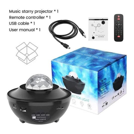 Proyector De Luz De Estrella Led Con Música Bluetooth (23086)