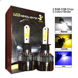 LED AUTO 9006 3 COLORES (22948)