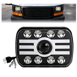 Faros Led 5x7 Pulgadas Jeep Wrangler Yj Cherokee Xj Chevy (23008)
