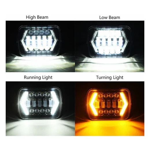  7 Pulgadas 5x7 Jeep Cuadrado Luz 6x7 Camión Headligh (24487)
