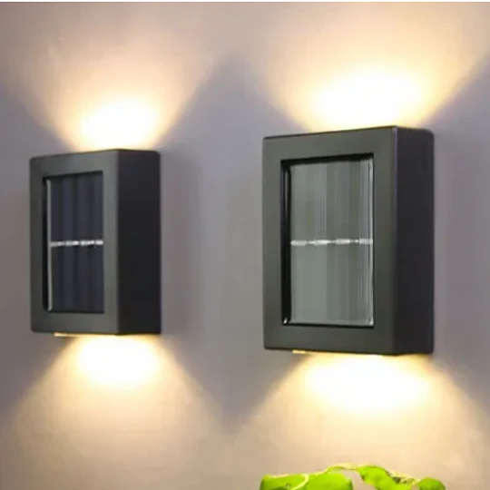 Focos Muro Aplique Led Solar Jardín Exterior Ip68
