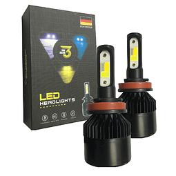 LED AUTO H4 3 COLORES 80W/18000LM (23118)