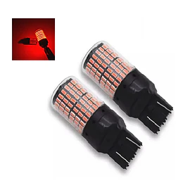 Ampolleta Led T20 7443, pack 2, 144smd Roja 360° Auto (22962)