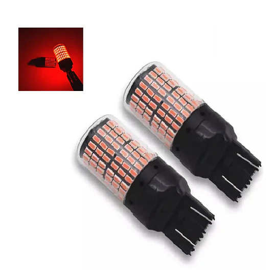 Ampolleta Led T20 7443, pack 2, 144smd Roja 360° Auto (22962)
