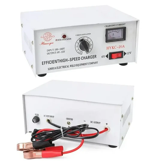 Cargador De Batería 20A 6v A 12v Autos Y Motos (22163)