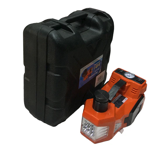 Gato hidráulico eléctrico de auto 3 en 1 con llave de impacto y bomba de inflador de aire (23003)