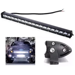 NEBLINERO LED 54W BARRA RECTA 18 LED 4800LM  3W X LED LUZ BLANCA AUTOS Y CAMIONETAS 4X4 50 CM  (21485)