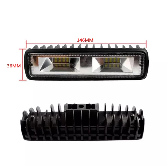 Barra Led de circulación diurna, todoterreno, 4x4, ATV, motocicleta, camión, Tractor, 16 LED, 48W, 12V, 24V
