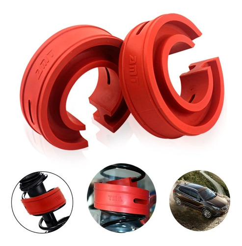 Kit Par Tope De Goma Espiral Amortiguación Auto Talla C