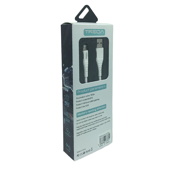 CABLE IPHONE TREQA 1.5M 5.1A (23761)