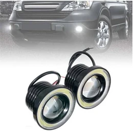 Focos Neblineros 89mm Led Ojos De Ángel  Blanco + Blanco 