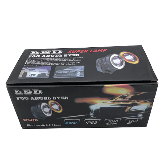 Focos Neblineros 89mm Led Ojos De Ángel  Blanco + Blanco 