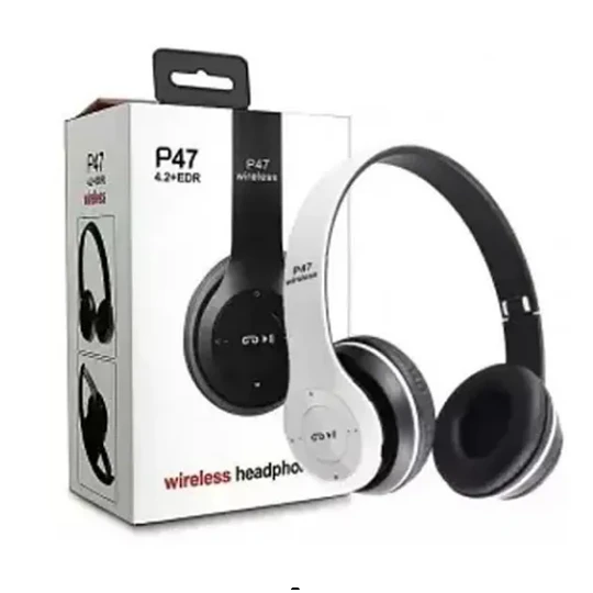 Audifonos Bluetooth P47 Stereo Radio Mp3 Inalambricos (23087)