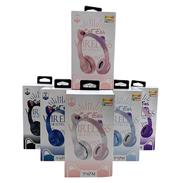 Audifono Y47 Gato Bluetooth Luces Rgb (23088)