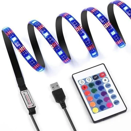 Tira de luces LED para TV,  Bluetooth, USB, 5050 (22713)