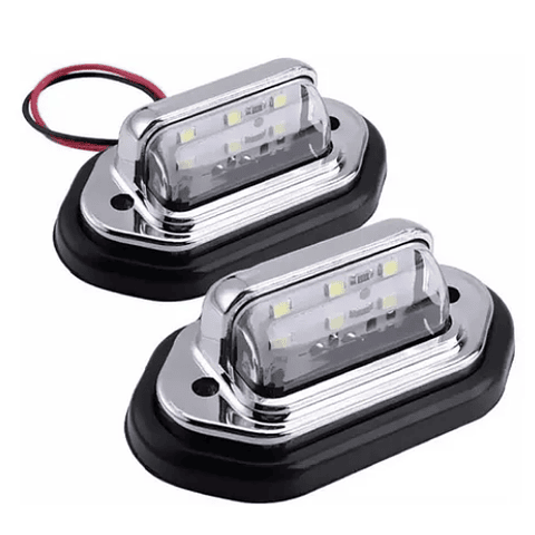 Luz Patente 6 Led Universal Autos Camionetas 12-24v x2pcs (23688)