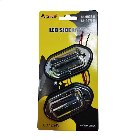 Luz Patente 6 Led Universal Autos Camionetas 12-24v x2pcs (23688)