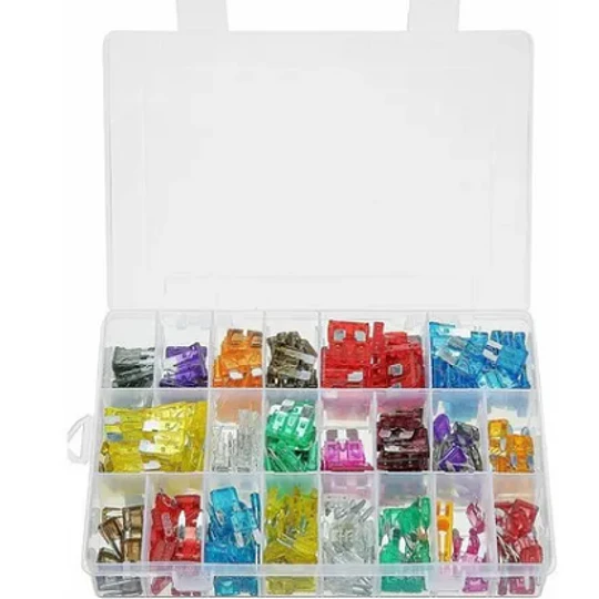 Kit 300 Piezas Fusibles Auto Automotriz Todos Tamaños+ Caja (23878)