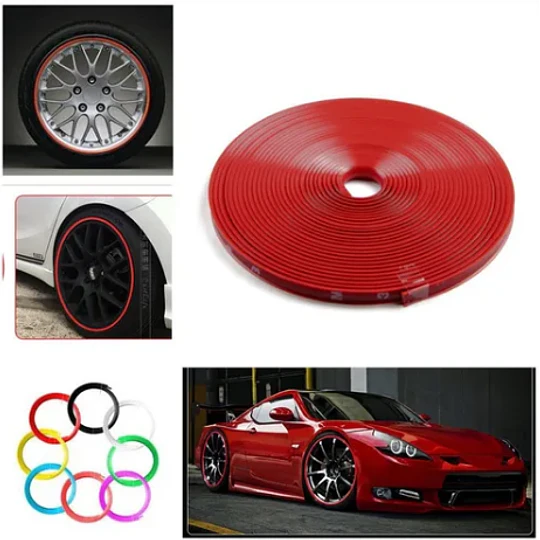 Moldura Decorativa Y Protectora Para Llanta de auto 8 Metros  (23851)