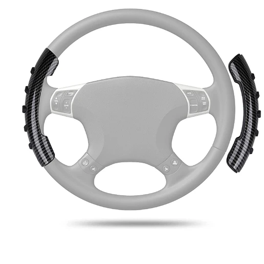 Cubierta de volante de fibra de carbono antideslizante (23638)