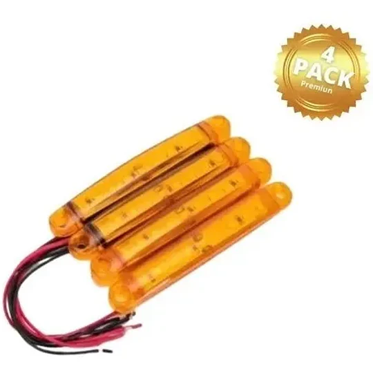 4 Luces Laterales Posición Led Bi-volts Auto Camión
