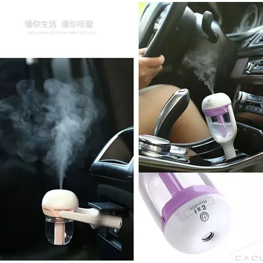 Humidificador Aromatizador Cargador De Auto Usb Aromaterapia