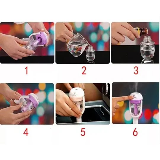 Humidificador Aromatizador Cargador De Auto Usb Aromaterapia