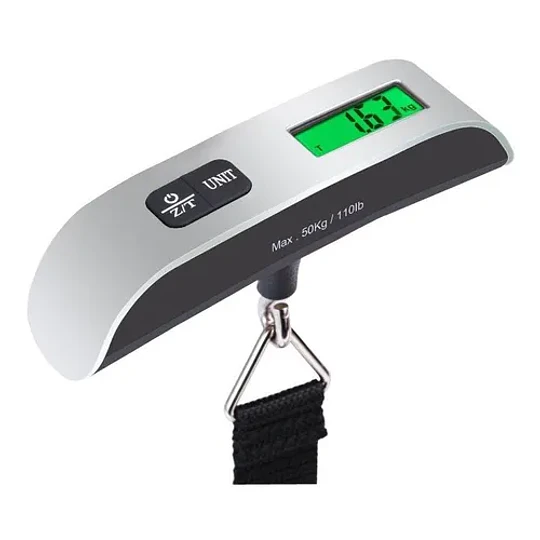 Bascula Digital Colgante Portatil, Balanza De Peso Para Equipaje 50 kl a 110 lb 