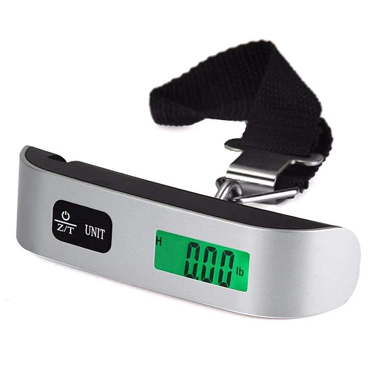 Bascula Digital Colgante Portatil, Balanza De Peso Para Equipaje 50 kl a 110 lb 