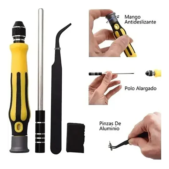 Kit Destornillador Precisión 45 En 1 Para Celular, Notebook