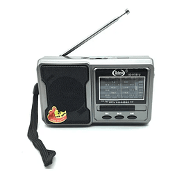 Radio de bolsillo recargable / linterna 