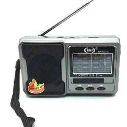 Radio de bolsillo recargable / linterna 