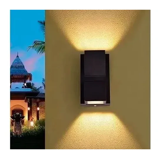 Aplique Led De Pared Exterior Dual Cob 15w/ Hb Led