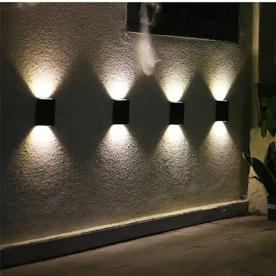 Focos Muro Aplique Led Solar Jardín Exterior Ip68